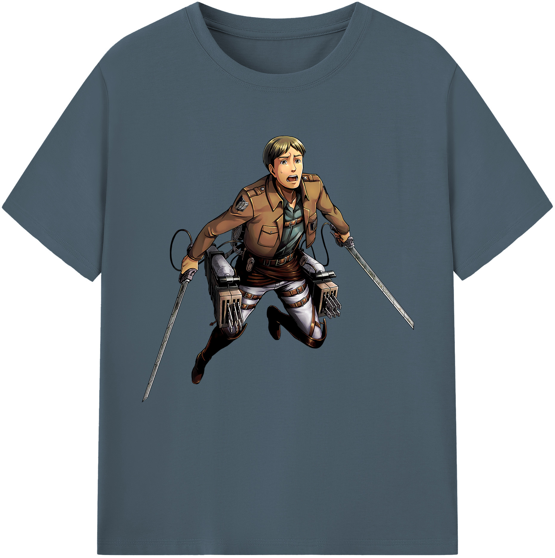 （画像用） 進撃の巨人 Attack on Titan 綿100％半袖Tシャツ（フロントプリント）